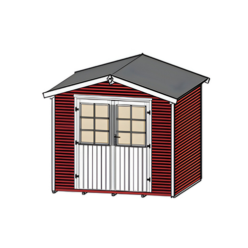 Thumbnail - WEKA Gartenhaus »218 Gr.3«, Holz, BxHxT: 320 x 234 x 265 cm (Außenmaße inkl. Dachüberstand) - rot