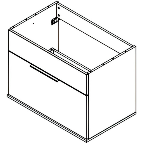 Thumbnail - FACKELMANN Waschtischunterschrank »KARA«, BxHxT: 79,4 x 58,7 x 48,8 cm - weiss