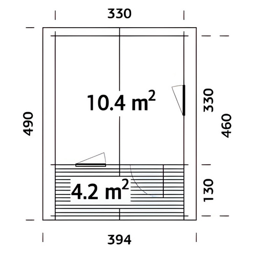 PALMAKO Gartenhaus aus Holz »Emma« (RABATT 10%)