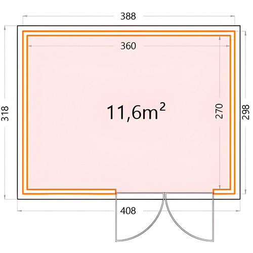 Telluria Gerätehaus »Classico« (RABATT 10%) | Restposten 10% Rabatt