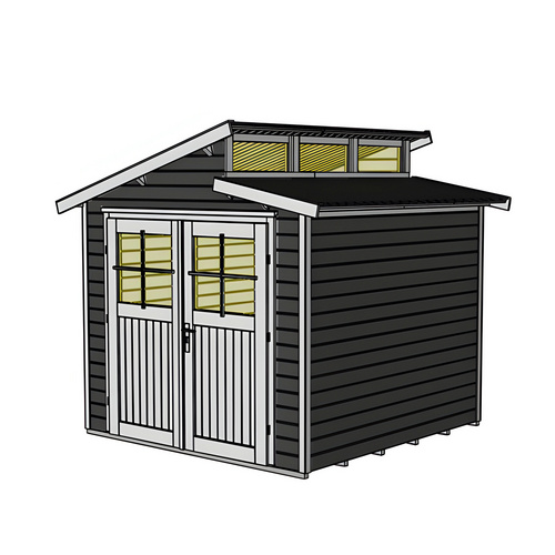 Thumbnail - WEKA Gartenhaus »226 Gr.2«, Holz, BxHxT: 267 x 252 x 261 cm (Außenmaße inkl. Dachüberstand) - grau