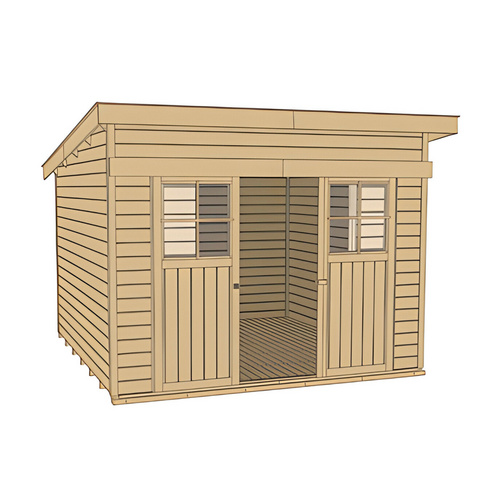 Thumbnail - WEKA Gartenhaus »Schiebetürhaus 225 Gr.1«, Holz, BxHxT: 315 x 238 x 215 cm (Außenmaße inkl. Dachüberstand) - beige