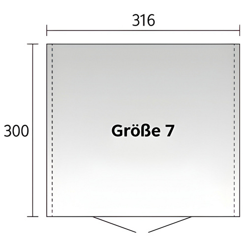 BIOHORT Gerätehaus »Europa Gr. 7« (RABATT 10%) | Restposten 10% Rabatt
