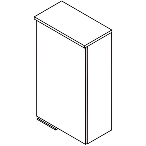Thumbnail - FACKELMANN Hängeschrank »KARA«, rechts, 1 Tür, BxHxT: 40,4 x 69,6 x 22,5 cm - weiss