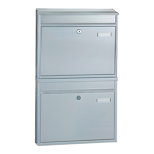 Thumbnail - Rottner Tresor Briefkasten »Pisa«, edelstahlfarben, Edelstahl, (B x H:) 44 x 63,5 cm - grau