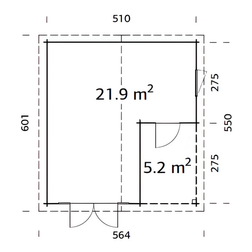 PALMAKO Gartenhaus aus Holz »Irene« (RABATT 10%)
