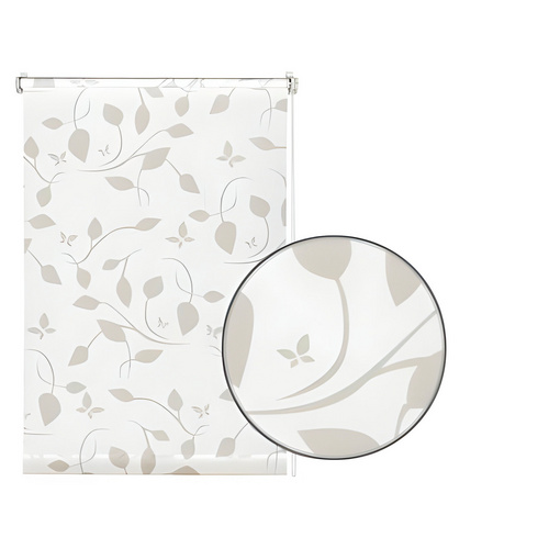 Thumbnail - GARDINIA Rollo »EASYFIX«, weiß|natur, skandinavisch, Polyester - weiss