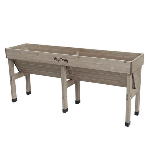VegTrug Hochbeet »Wall Hugger«, Grey Wash, LxBxH: 183 x 46 x 80 cm - grau