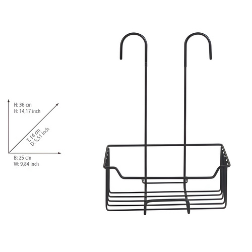 Thumbnail - WENKO Duschcaddy, BxL: 25 x 14 cm, schwarz