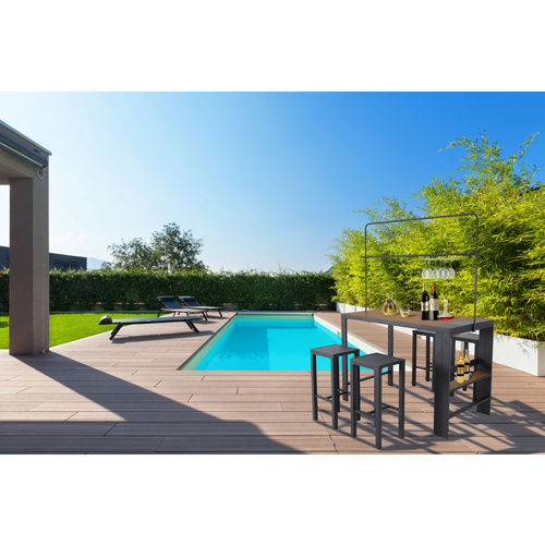 Thumbnail - LECO Sitzgruppe »ELSA«, 4 Sitzplätze, max. Belastung 440 kg - grau