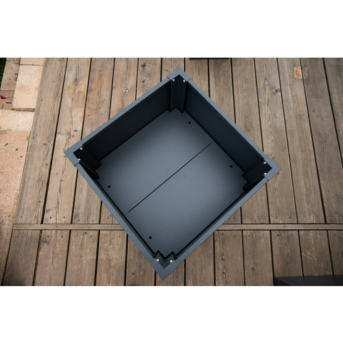 Thumbnail - Westmann Pflanzkübel »Talus«, BxHxT: 50 x 50 x 50 cm, Stahl, anthrazit - grau