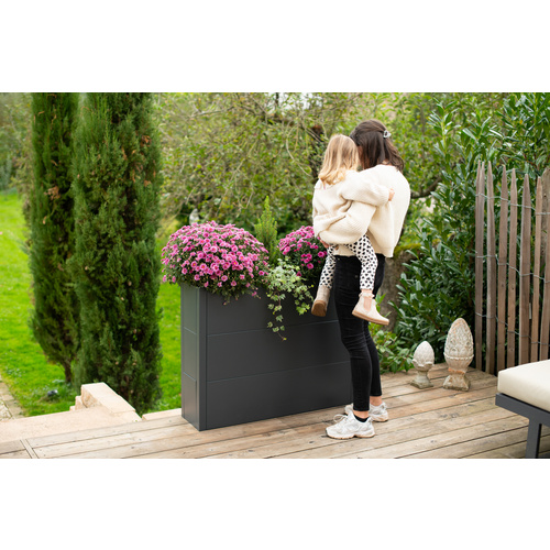 Thumbnail - Westmann Pflanzkübel »Talus«, BxHxT: 100 x 77 x 25 cm, Stahl, anthrazit - grau