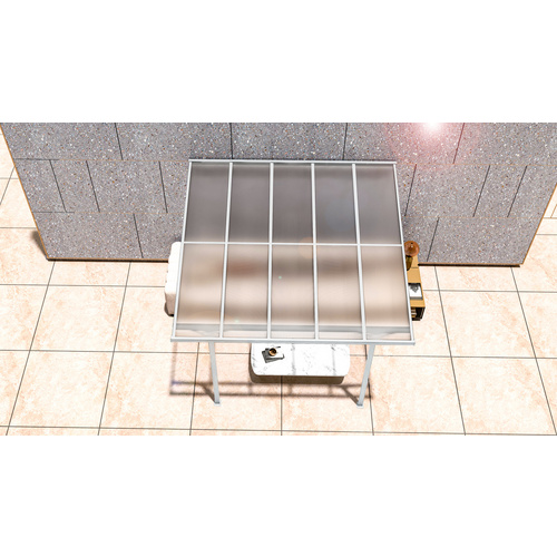 Thumbnail - Westmann Terrassendach »Bruce«, BxHxT: 313 x 270 x 300 cm, Aluminium, weiß - weiss