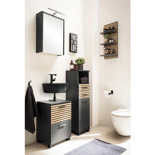 Thumbnail - SCHILDMEYER LED-Spiegelschrank »Katta«, BxH: 43,5 x 64 cm, anthrazit - schwarz