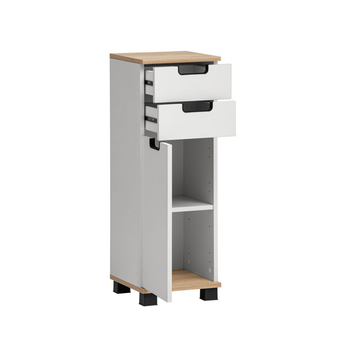 Thumbnail - SCHILDMEYER Highboard »Emmik«, BxH: 30,3 x 88,1 cm, weiß eiche - weiss