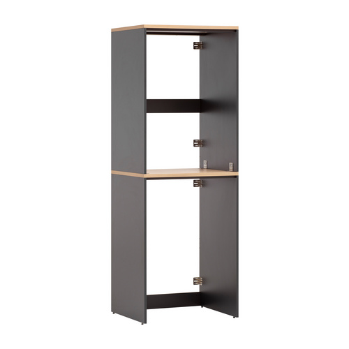 Thumbnail - SCHILDMEYER Waschmaschinenschrank »Solea«, BxH: 67,1 x 96 cm, Set anthrazit - schwarz