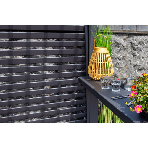 Thumbnail - Mr. GARDENER Pergola-Lamellenwand »Basic 88«, BxTxH: 232 x 230 x 5,5 cm, anthrazit - schwarz