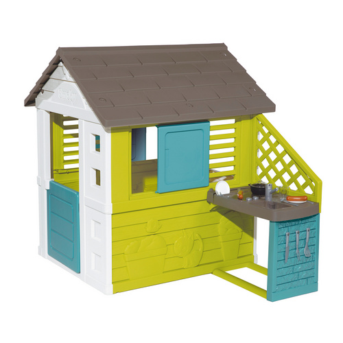 Smoby Unisex Spielhaus Pretty Mit Küche Mehrfarbig Baby Größe 145 X Größe 110 X 127 Mm - Image 6