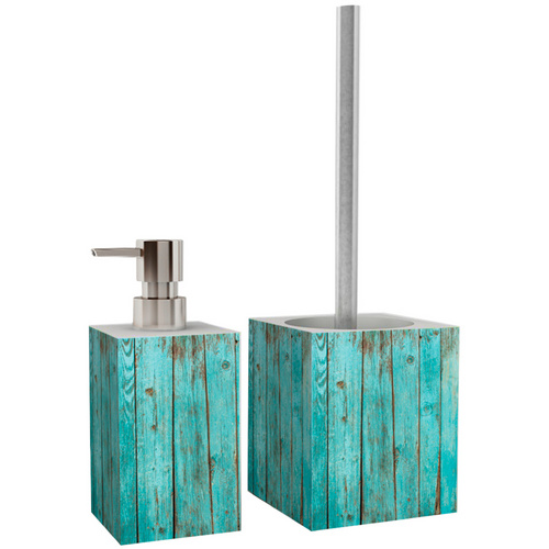 Thumbnail - Sanilo Bad-Accessoire-Set, 6-tlg., Lumber - tuerkis