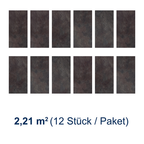 Thumbnail - STARCLIC Bodenbelag, Roma, BxL: 304,8 x 605 mm - grau
