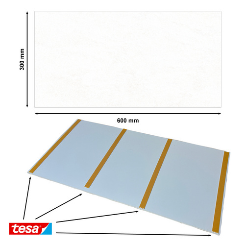 Thumbnail - BARIDECOR AQUA Wandverkleidung »Bari«, 600 x 300 x 4 mm, Blanco - weiss