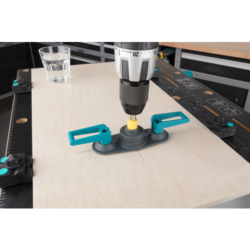 Thumbnail - WOLFCRAFT Bohrkronen-Satz, Rundschaft, Schaft-Ø: 10 mm, graumetallic|blau, 1-teilig