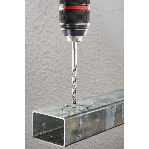 Thumbnail - WOLFCRAFT Set: Metallbohrer, Sechskant, Ø 2 €“ 6 mm, 5-teilig - silberfarben