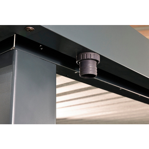 WOLFF FINNHAUS Gartenhaus »Finnhaus Style«, Elvar 6024 Anthrazit - grau