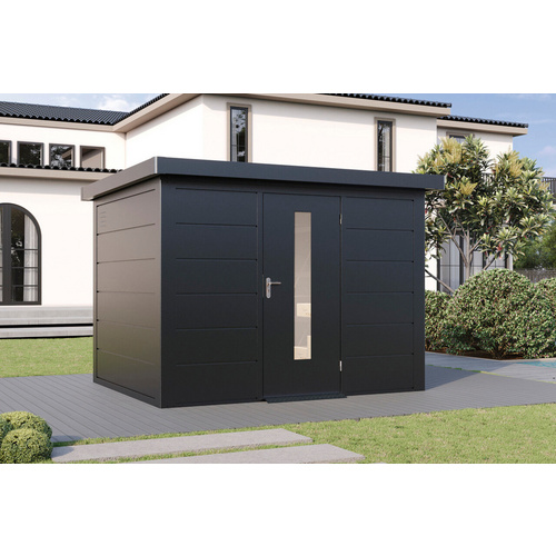 WOLFF FINNHAUS Gartenhaus »Finnhaus Style«, Hakon 3024 Anthrazit - grau