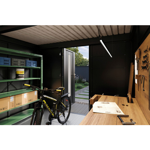 WOLFF FINNHAUS Gartenhaus »Finnhaus Style«, Hakon 3030 Anthrazit - grau