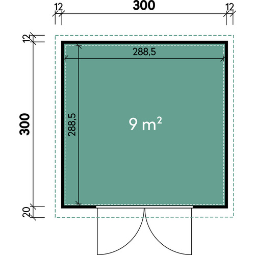 WOLFF FINNHAUS Gartenhaus »Finnhaus Style«, Eirik 3030 Anthrazit - grau WOLFF FINNHAUS Gartenhaus »Finnhaus Style«, Eirik 3030 Anthrazit - grau