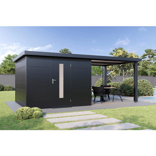 WOLFF FINNHAUS Gartenhaus »Finnhaus Style«, Thorin 6030 Anthrazit - grau WOLFF FINNHAUS Gartenhaus »Finnhaus Style«, Thorin 6030 Anthrazit - grau