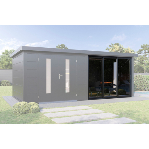 WOLFF FINNHAUS Schiebetür »Finnhaus Style«, 30, 3 Elemente, 280x200 cm - grau