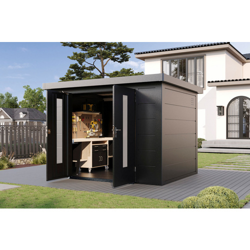 WOLFF FINNHAUS Gartenhaus »Finnhaus Style«, Eirik 3024 Anthrazit - grau