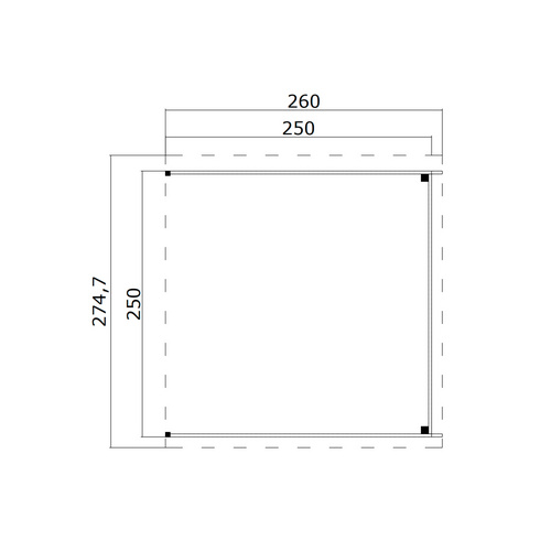LASITA MAJA Anbau »Zambezi«, BxT: 250 x 250 cm (Aufstellmaß ), grün - gruen | Holz | 5,97 m² LASITA MAJA Anbau »Zambezi«, BxT: 250 x 250 cm (Aufstellmaß ), grün - gruen | Holz | 5,97 m²