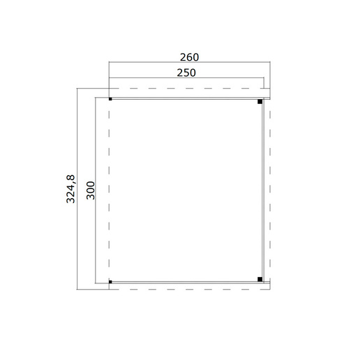 LASITA MAJA Anbau »Zambezi«, BxT: 250 x 300 cm (Aufstellmaß ), grün - gruen |  Holz  |  7,2 m²
