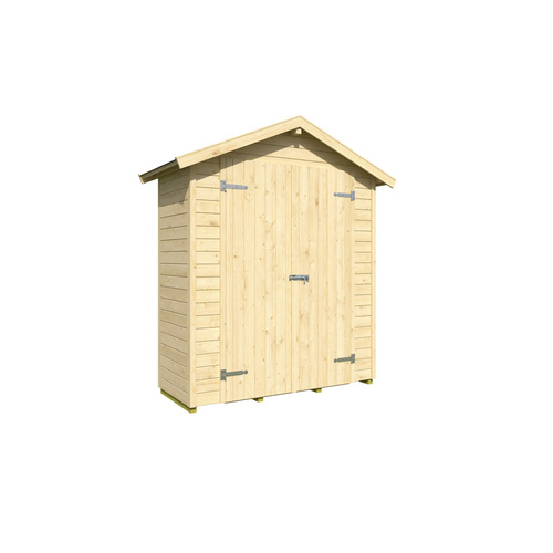 LASITA MAJA Gartenhaus »Kent«, BxHxT: 194,5 x 216,6 x 83,8 cm, (Außenmaß inkl. Dachüberstand), naturbelassen - braun |  Holz