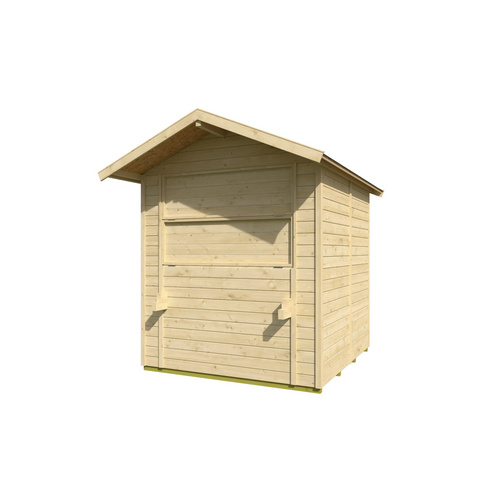 LASITA MAJA Blockbohlenhaus | Gartenhaus aus Holz | Fertighaus »Kent«, BxHxT: 195 x 211 x 225 cm (Außenmaß inkl. Dachüberstand), naturbelassen - braun LASITA MAJA Blockbohlenhaus | Gartenhaus aus Holz | Fertighaus »Kent«, BxHxT: 195 x 211 x 225 cm (Außenmaß inkl. Dachüberstand), naturbelassen - braun