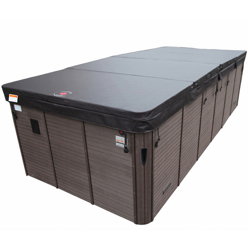 Thumbnail - Canadian Spa Whirlpoolabdeckung, 3900 x 2280 cm, braun, für 4 m Swim Spa, UV-beständig