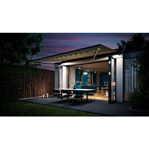 Thumbnail - CASAYA Halbkassettenmarkise, BxL: 300 x 200 cm, gelb-orange-anthrazit