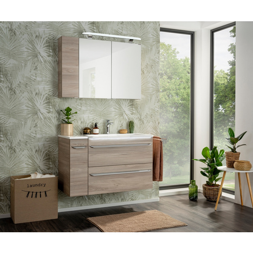 Thumbnail - FACKELMANN Hängeschrank »LUXOR«, 20x68x16 cm,Steinesche/Steinesche,links - braun