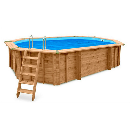 INTERLINE Poolabdeckung »Spruce«, LxB: 6,40 x 4,00 m, oval - blau