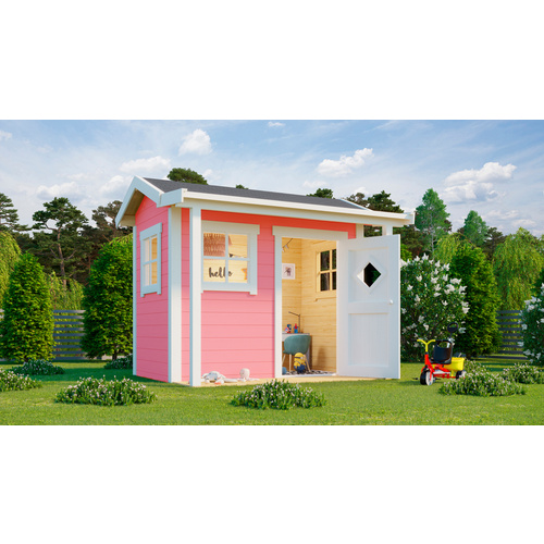 Nordic Holz Hellrosa Spielhaus "Pingo" Bxtxh: 200X120x188 Cm von Baur - Image 3