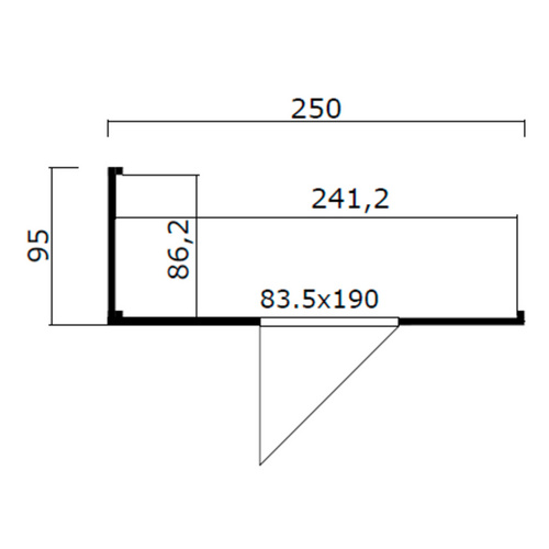 LASITA MAJA Gartenhaus Zubehör »Domeo«, Zubehör für: Gartenhaus Domeo, naturbelassen - braun |  Holz