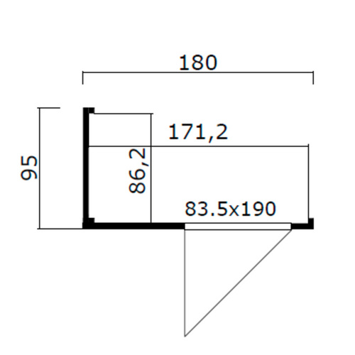 LASITA MAJA Gartenhaus Zubehör »Domeo«, Zubehör für: Gartenhaus Domeo, naturbelassen - braun