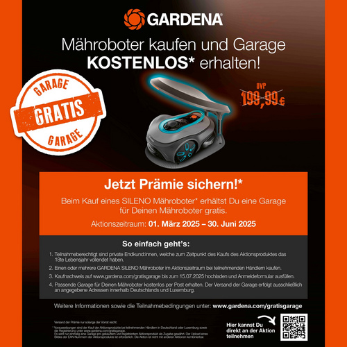 Thumbnail - GARDENA Mähroboter »SILENO max«, 18 V, für ca. 800 m² - grau