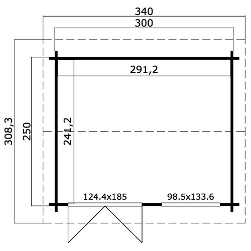 LASITA MAJA Gartenhaus »Alex«, BxHxT: 340 x 245,1 x 308,3 cm, (Außenmaß inkl. Dachüberstand), naturbelassen - braun | Holz LASITA MAJA Gartenhaus »Alex«, BxHxT: 340 x 245,1 x 308,3 cm, (Außenmaß inkl. Dachüberstand), naturbelassen - braun | Holz