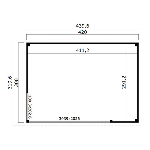 LASITA MAJA Gartenhaus »Austin«, BxHxT: 439,6 x 239,4 x 319,6 cm, (Außenmaß inkl. Dachüberstand), carbongrau | Holz LASITA MAJA Gartenhaus »Austin«, BxHxT: 439,6 x 239,4 x 319,6 cm, (Außenmaß inkl. Dachüberstand), carbongrau | Holz
