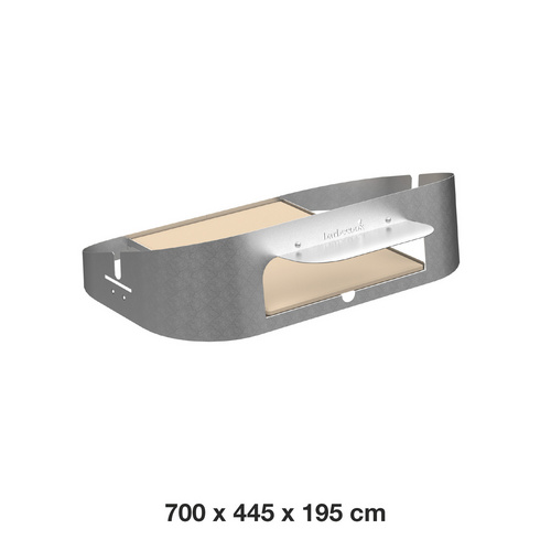 Thumbnail - BARBECOOK Pizzaofeneinsatz »Magnus«, LxBxH: 70 x 44,5 x 19,5 cm, silber, für Magnus - silberfarben