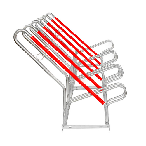 SCHULTE REGALWELT Fahrradständer, für 6 Fahrräder, 210 x 82 x 93 cm - silberfarben SCHULTE REGALWELT Fahrradständer, für 6 Fahrräder, 210 x 82 x 93 cm - silberfarben